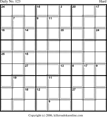 Killer Sudoku for 4/28/2006