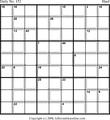Killer Sudoku for 5/27/2006
