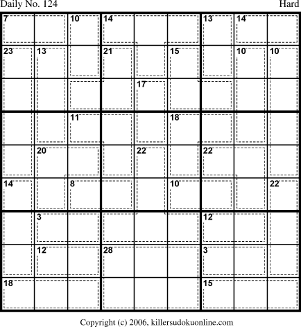 Killer Sudoku for 4/29/2006