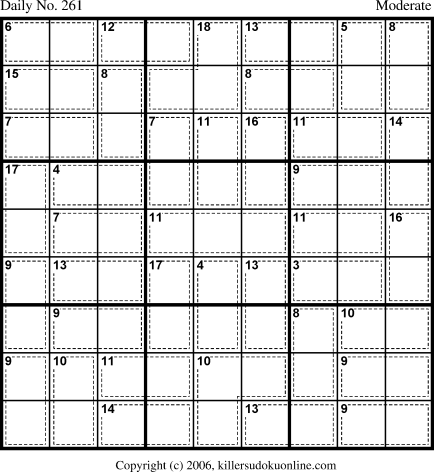 Killer Sudoku for 9/13/2006