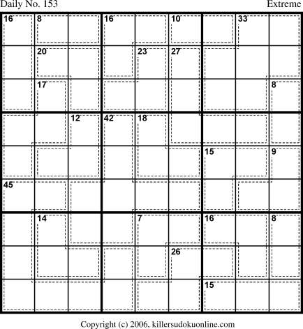Killer Sudoku for 5/28/2006