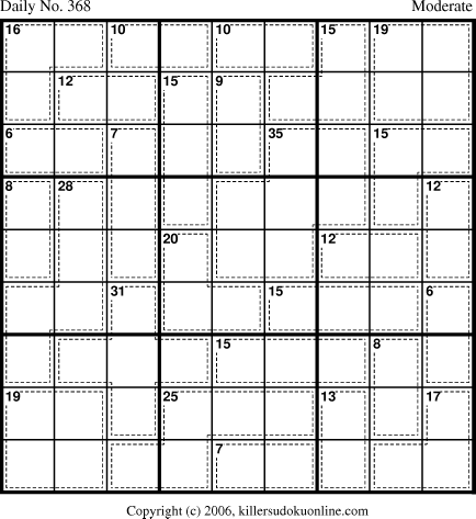 Killer Sudoku for 12/28/2006