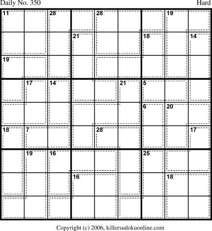Killer Sudoku for 12/10/2006