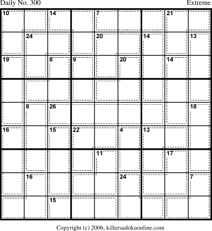 Killer Sudoku for 10/22/2006