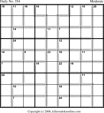 Killer Sudoku for 12/14/2006