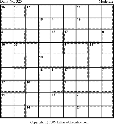Killer Sudoku for 11/15/2006