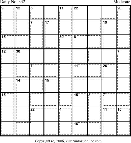 Killer Sudoku for 11/22/2006