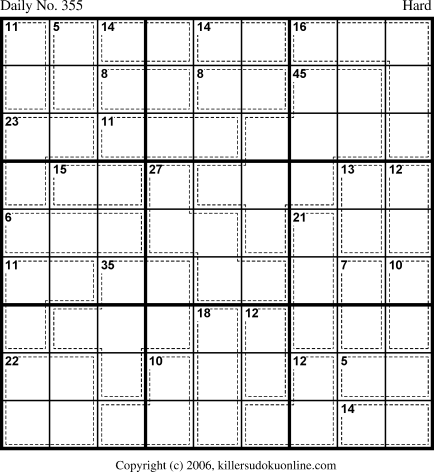 Killer Sudoku for 12/15/2006