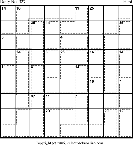 Killer Sudoku for 11/17/2006