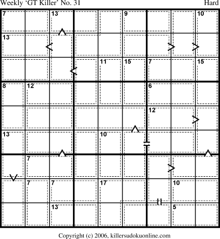 Killer Sudoku for 11/13/2006