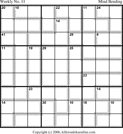Killer Sudoku for 3/20/2006
