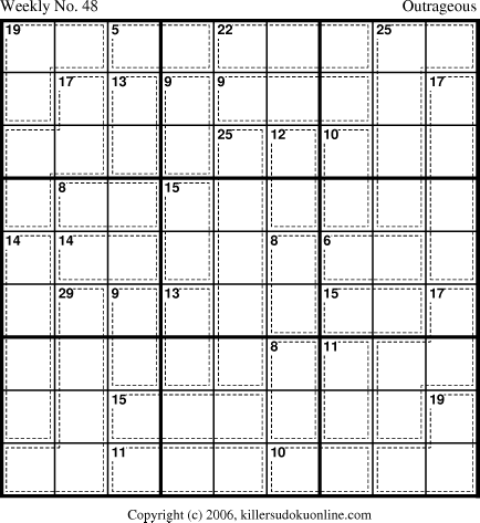 Killer Sudoku for 12/4/2006