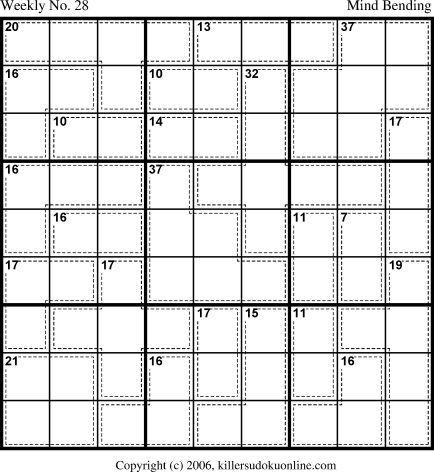 Killer Sudoku for 7/17/2006