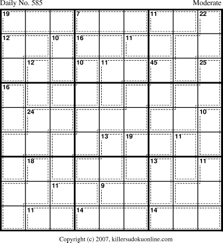 Killer Sudoku for 8/2/2007