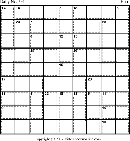 Killer Sudoku for 1/20/2007