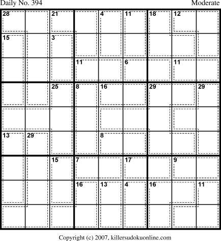 Killer Sudoku for 1/23/2007