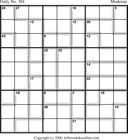 Killer Sudoku for 1/13/2007