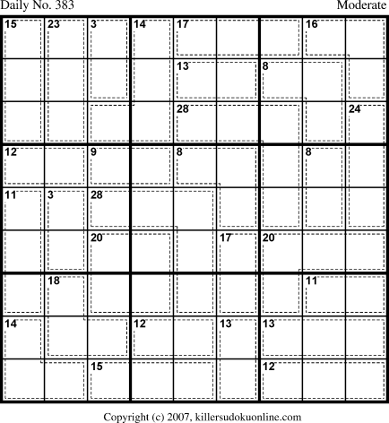 Killer Sudoku for 1/12/2007