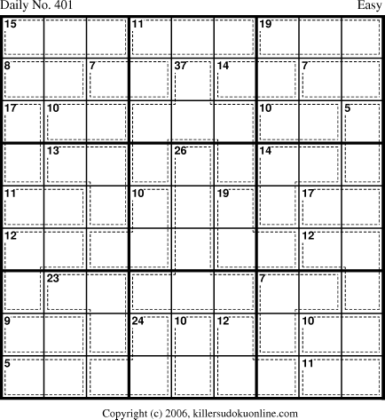 Killer Sudoku for 1/30/2007
