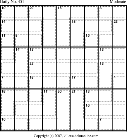 Killer Sudoku for 3/21/2007