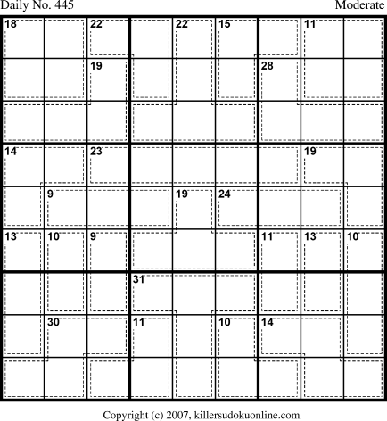 Killer Sudoku for 3/15/2007