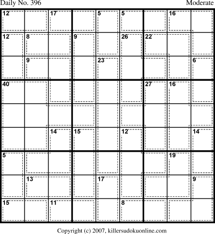 Killer Sudoku for 1/25/2007