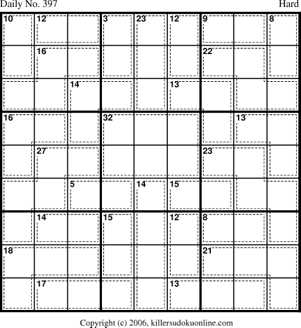 Killer Sudoku for 1/26/2007