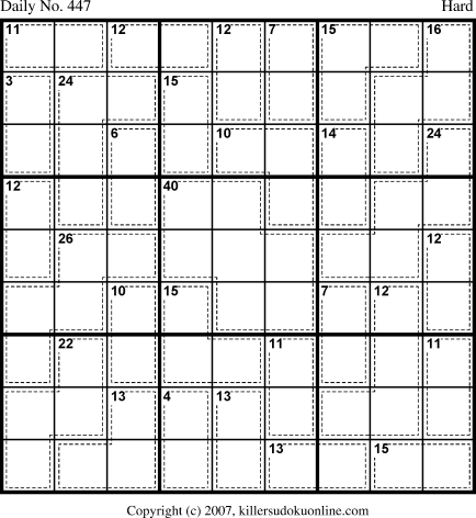 Killer Sudoku for 3/17/2007