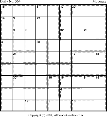Killer Sudoku for 7/12/2007