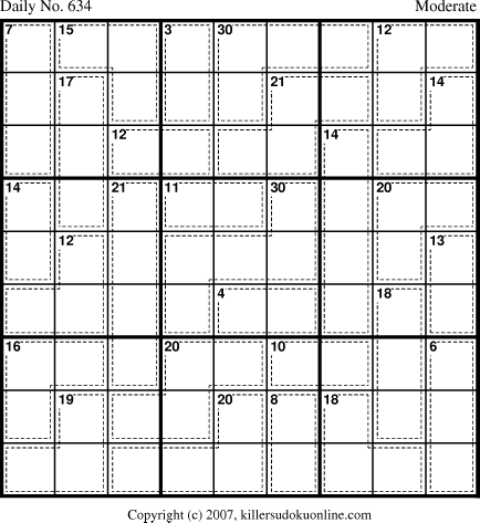 Killer Sudoku for 9/20/2007