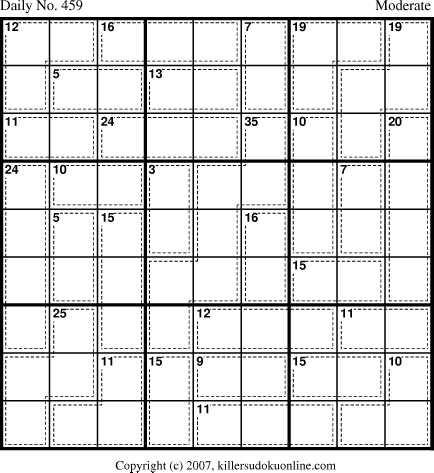Killer Sudoku for 3/29/2007