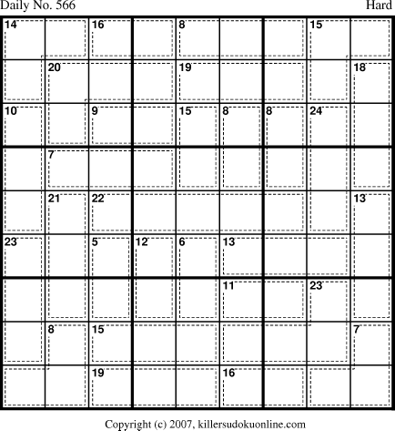 Killer Sudoku for 7/14/2007