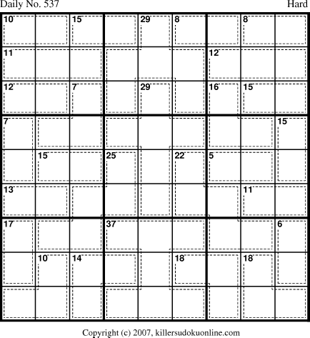 Killer Sudoku for 6/15/2007