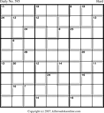 Killer Sudoku for 8/12/2007