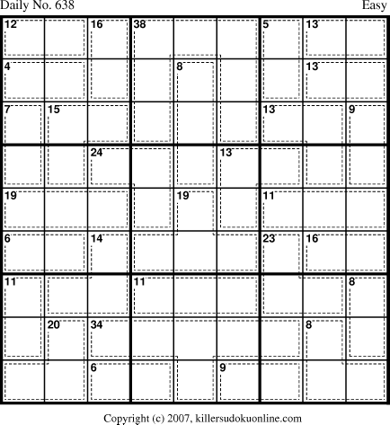 Killer Sudoku for 9/24/2007