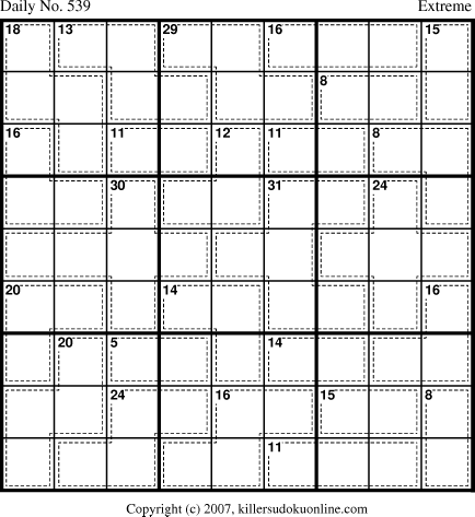 Killer Sudoku for 6/17/2007