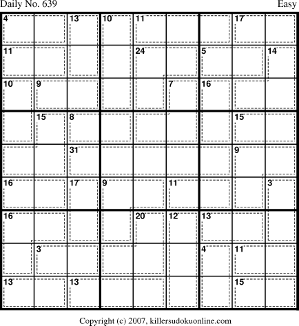 Killer Sudoku for 9/25/2007