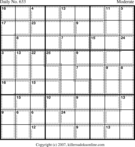 Killer Sudoku for 9/19/2007