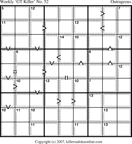 Killer Sudoku for 4/9/2007