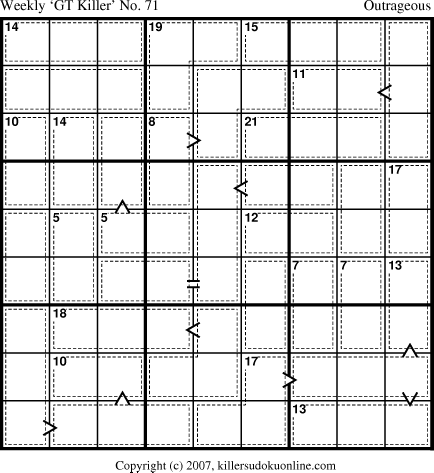 Killer Sudoku for 8/20/2007
