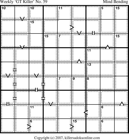 Killer Sudoku for 5/28/2007