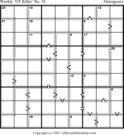 Killer Sudoku for 9/24/2007