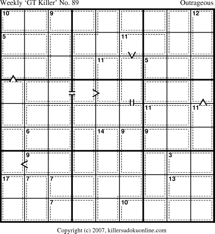 Killer Sudoku for 12/24/2007