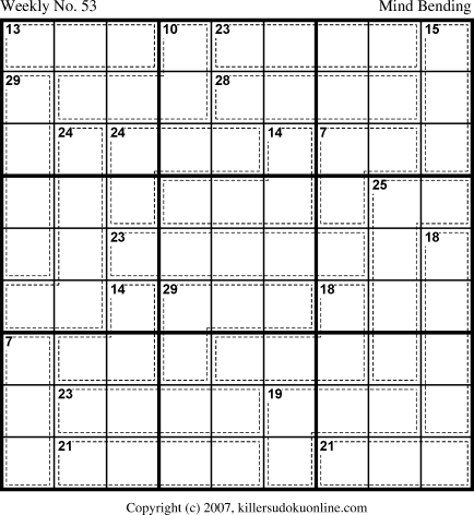 Killer Sudoku for 1/8/2007