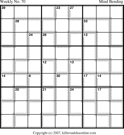Killer Sudoku for 5/7/2007