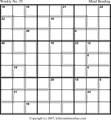 Killer Sudoku for 1/22/2007
