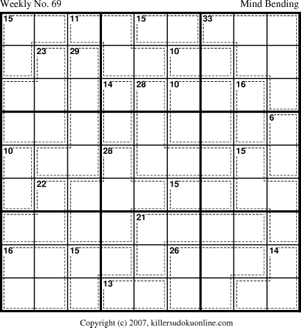 Killer Sudoku for 4/30/2007