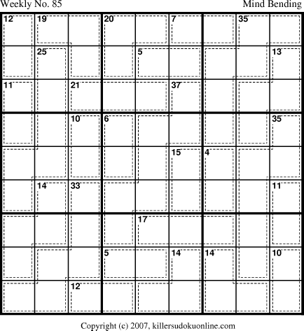 Killer Sudoku for 8/20/2007