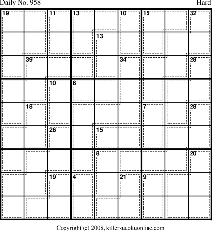 Killer Sudoku for 8/8/2008