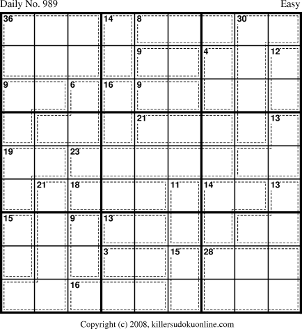 Killer Sudoku for 9/8/2008